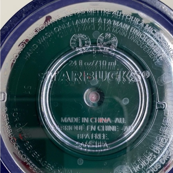 Starbucks 2022 Holiday Enchanted Forest Cold Cup 24oz Green With Green Straw - Picture 6 of 6